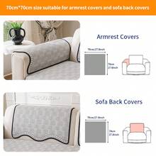 SANMOSPIN 1pc Solid Color Chenille Irregular Sofa Cover, All-Season Sofa Pad, Pet-Friendly Sofa Protector, Machine Washable, Hand Washable, Bedroom, Office, Living Room Furniture Protection Pad Home Decor - Light Grey - View 11