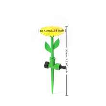 2pcs Sunflower Watering Nozzle, Garden Sprinkler, Garden Ground Plug-In Flower Watering Plug, Water And Fertilizer Integrated Irrigation Accessory, 360-Degree Rotatable Garden Sprinkler, Automatic Irrigation System - Multicolor - View 3