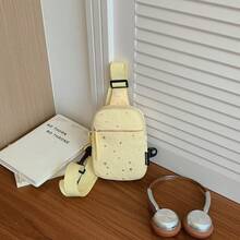 Tas Dada Mini Motif Bintang, Tas Selempang Kecil Kasual Serbaguna untuk Remaja, Ransel Ponsel Olahraga Ringan, Cocok untuk Penggunaan Sehari-hari - B - View 10