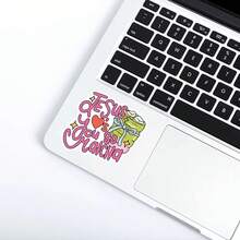 3Inch 1PC Jesus Faith Christian Sticker, Cute Minimal Scripture Inspired Design For Laptops, Notebooks, Water Bottles, Cups, Journals, Lockers, Perfect Gift For Students, Teachers, Office Workers, Creatives, And Faith Inspired Decor Lovers - Multicolor - View 3