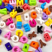Randomly Mix 10/50/100pcs Acrylic Letter Beads For Jewelry Making Supplies, Colorful Big Alphabet Charm For DIY Bracelet Necklace Craft Bead - Colorful Letter Beads - View 4