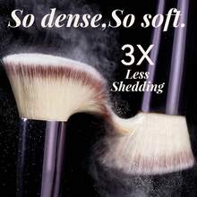 BS-MALL BSMALL 18pcs Pink Synthetic Fiber Makeup Brush Set, Customized Vegan Foundation & Eyeshadow Makeup Brushes With Box - Champagne - View 4