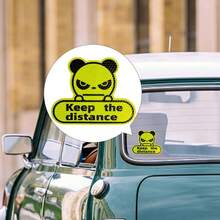 Reflective Stickers For Cars Keep The Distance Sticker Weather Proof Car Stickers Waterproof Panda Stickers For Trucks - A - View 4