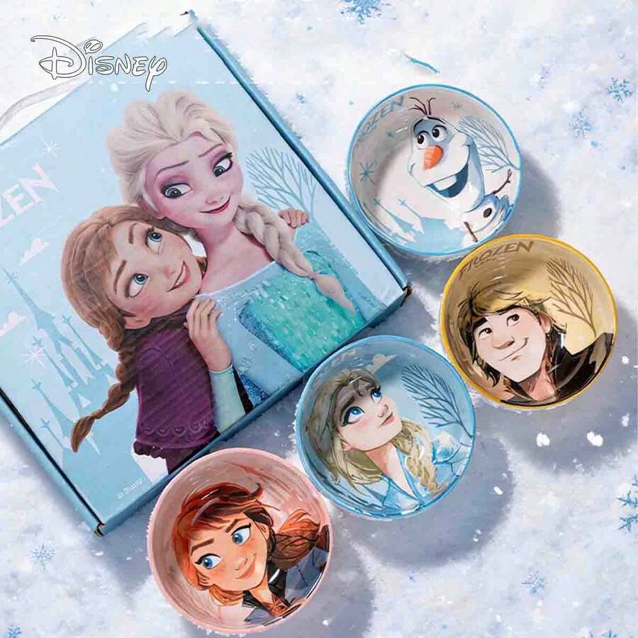 Disney 迪士尼系列 Enjoy 卡通可愛居家飯碗套組禮品 - 彩色 - 查看 1