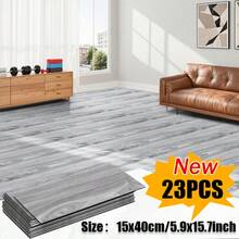 Waterproof Anti-Slip Faux Wood Self-Adhesive Flooring, Thickened PVC Material Durable Against Foot Traffic, 15x40cm Plank Size, 23pcs Set, Built-In Adhesive Backing Glue-Free Installation, Suitable For Living Room Bedroom Entryway Store, Low Cost Create Natural Wood Style Floor - 23 Pieces - View 13