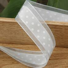 Polka Dot Tulle Ribbon DIY Bow Hair Accessories Clothing Bouquet Gift Cake Box Packaging Ribbon - Multicolor - View 10