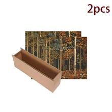 1 pieza Protector de estufa plano con patrón de bosque de otoño 2D y almohadilla de goma antideslizante resistente al calor, apto para estufa de inducción, estufa de vidrio y alfombrilla multifunción resistente a arañazos, también la mejor opción para horno, lavadora, secadora y decoración de cocina. - Multicolor - Ver 14