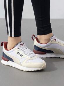 PUMA R78 Comfortable Versatile Durable Low-Top Casual Shoes Unisex Off-White - Off White - View 1