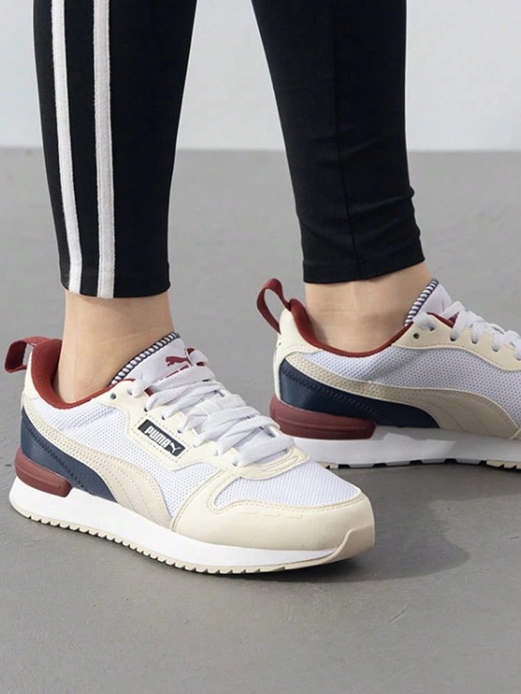 PUMA R78 Comfortable Versatile Durable Low-Top Casual Shoes Unisex Off-White - Off White - View 1