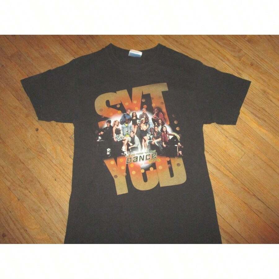 Vtg SO YOU THINK YOU CAN DANCE TOUR 2010 T SHIRT Live Cities List Adult SMALL - 黑色 - 查看 1