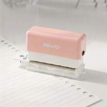 1pc/ A5/B5/A4 Size Hole Puncher For Paper, Capable Of Punching Six Holes At A Time. Note Hole Puncher, Featuring Five Different Color Binding Supplies. - Multi-color - View 3