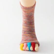 1PC Women Open Toe Five Finger Split Yoga Socks, Colorful Separate Toe Bunion Correction Socks, Breathable Deodorant Moisture Wicking Sports Pilates Foot Socks - Toe Socks - View 14