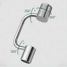 1080° Rotating Faucet Extender, U-Shaped Swivel Faucet Aerator, Dual Mode Spray With Upward Water Spray, Splash Proof Water Saving Nozzle For Kitchen And Bathroom Sink - Default - View 4