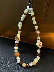 Ins Green Star Heart Phone Lanyard CCD Camera Strap New Chain Niche Fashionable Fresh Versatile - Multicolor - View 2
