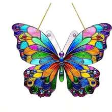 Vibrant Butterfly Hanging Decor For Home, Wall And Garden - Perfect Housewarming Gift - A - View 4