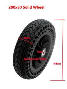 8 Inch 200*50 Solid Tire 200x50 Wheel Plastic Hub Non-Pneumatic Tire Suitable For Electric Scooter - YIDA 200x50 Five-star Plastic Wheels - View 17