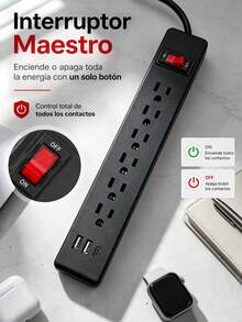 Power Strip Extension Cord For Home And Office Use - US A Type Plug(110-127V) - View 7