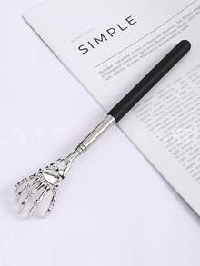 Portable Telescopic Back Scratchers With Skeleton Claw Design Sleek Metal Extendable Itch Scratcher For Adults Antislip Back Scratcher For Office Use Home Pilates Workout Neck Massage Weight Loss Exercise Back Scratcher Gym Masager Equipment - Multicolor - View 14