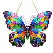 Vibrant Butterfly Hanging Decor For Home, Wall And Garden - Perfect Housewarming Gift - A - View 5