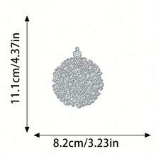 1pc Christmas Snowflake Ball Greeting Card Letter Frame Cutting Die, Suitable For Handmade Scrapbooking Supplies - Snowflake - View 6