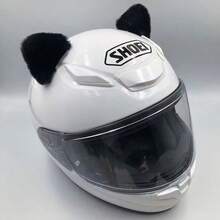 AD Cute Cat Ear Helmet Decor Detachable Fox Ear Motorcycle Accessories For Women Girls Riding Sweet Punk E-Bike Scooter Gift - Plush Helmet Ears - View 7