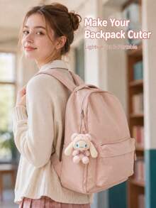 SANRIO 1pc Bear Shaped Plush Keychain, Soft Bag Charm, Cute Backpack Pendant, Essential Surprise Gift For Birthday And Holidays, Ideal Gift For Girls, Teens And Friends, 4 Styles Available - Multicolor - View 6