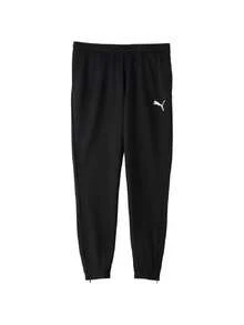 Puma Men's Soft Knit Long Pants TeamRISE Poly Training Pants Minimalist Lightweight Comfortable Soft 657390-03 - Black-puma White - View 5