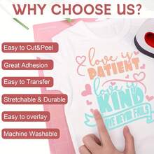 6/8 Sheets Bohemian Heat Transfer Vinyl Sheets 12 X 10 Inches, Various Colors Different Heat Transfer Vinyl, Suitable For T-Shirts, Clothing, Easy To Cut And Transfer - Multicolor B - View 5