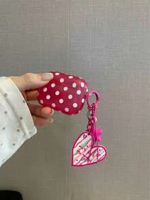Casing Pelindung Silikon Lembut Semi-Transparan Motif Polka Dot Fuchsia Matte Dopamine untuk AirPods Generasi ke-4, Apple Pro Generasi ke-3 Bluetooth 1/2/3, Pro 2, Pro 3, 5 - MultiWarna - View 2