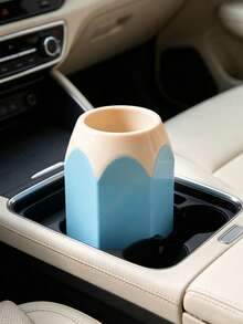 1pc Car Coin Storage Box, Multifunctional Car Mini Trash Can With Lid, Desktop Storage Box, Ashtray, Car Cup Holder, Suitable For Car Waste Disposal, Car Trash Can, Suitable For Storing Small Items In Car - As Shown In the Picture - View 11