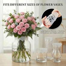 Silicone Floral Arrangement Grid, Flexible Flower Stem Holder, Floral Grid, Silicone Vase Grid, Floral Arrangement Holder, Reusable Silicone Floral Arrangement Grid, Suitable For DIY - A - View 3
