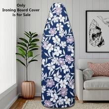 1pc Ironing Board Cover (Upgraded Version) Thickened With Padding, White Floral Print, Upgraded Elastic Edge Easy To Install, Durable And Washable, Upgraded Larger And Thicker Size Fits Most Standard Ironing Boards, Fashionable Laundry Room Home Decor Accessory, Only Includes Ironing Board Cover - White Leaves - View 9