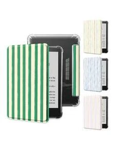 Colorful Striped Protective Case, Compatible With 6-Inch Kindle 11th Generation (2024 And 2022 Release), Kindle Paperwhite 12th Generation 2024 - Ultra-Thin Transparent TPU Back Shell Protective Cover, With Auto Wake/Sleep Function, Compatible With Kindle Paperwhite 12th Generation 2024, DIY Customizable - Suitable For Daily Use And Holiday Gifts - Multicolor - View 2