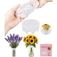 Silicone Floral Arrangement Grid, Flexible Flower Stem Holder, Floral Grid, Silicone Vase Grid, Floral Arrangement Holder, Reusable Silicone Floral Arrangement Grid, Suitable For DIY - A - View 1