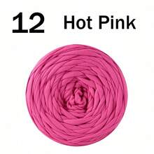 1/2件 T-Shirt 紗線，300g ± 20g 大捲，2cm 寬柔軟聚酯纖維布料紗線，適用於鉤針與編織，DIY 包包、靠墊、娃娃、毯子、拖鞋及手工藝品，多色可選，編織配件與手工藝用品 - 彩色 - 查看 78