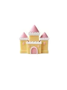 1pc Teddy Bear Cake Topper Castle, Letter "Baby" Baby Shower Cake Decoration, Birthday Party Supplies, Baby Shower Gift - Multicolor - View 8