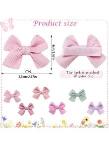6/20 piezas Accesorios para el cabello de mascotas de unicolor y a rayas - Minimalista, fresco y lindo en varios colores, adecuado para todas las estaciones, textura suave y cómoda, decoraciones para el aseo de gatos/perros (color aleatorio) - Multicolor - Ver 9
