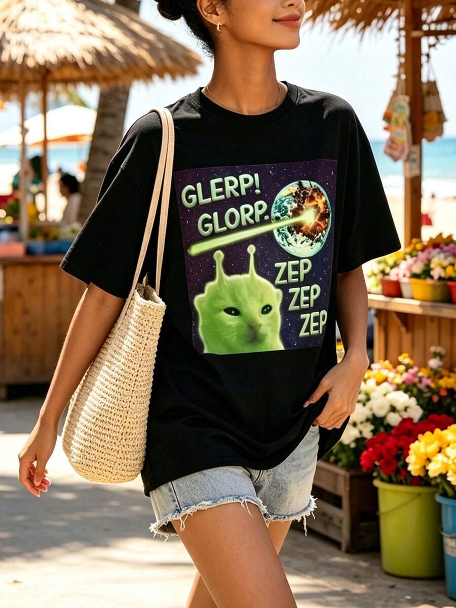Women T-Shirts - 黑色的 - 查看 1