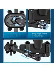 Car Rearview Mirror Reversing Mirror Bracket Navigation Retractable Multi-Functional Car Phone Holder 1 Set - A - View 5
