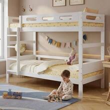 Wooden Bed, Bunk Bed, Kids' Bed, Simple Design - 白色 - 查看 6