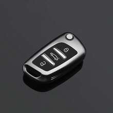 Car Key Cover Keychain Suitable For Dongfeng Peugeot Dongfeng Folding Style C2 C3 C4 C5 C6 C8 DS4 107 207 306 307 407 308 607 Series Accessories - Type a - View 10