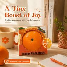 Juguete blando de música de apretar naranja, juguete de apretar de fruta naranja realista, juguete sensorial de alivio del estrés novedoso (incluye embalaje de regalo), juguete de apretar de naranja simulada linda, juguete de relajación de manos y alivio del estrés, regalo de juego diario divertido #JugueteFidget #JugueteNovedoso #SquishyDeMano - Multicolor - Ver 4