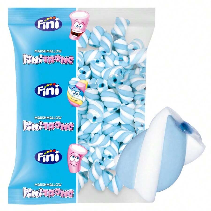iChuches  Marshmallow Fini - Finitronc  Nubes de diferentes formas - 125 Unidades  Ideal para Celebraciones, Cumpleaños, Mesas Dulces, etc. - Nubes Azul Magic Rellena - Ver 1
