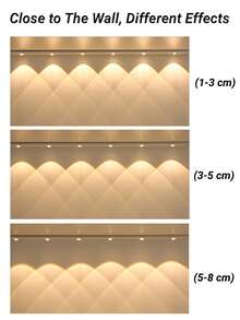 1個 LED 感應式櫥櫃燈，無線 LED 壁燈，感應燈，裝飾燈，LED 櫥櫃燈，客廳燈，LED 聚光燈，照明燈具，小夜燈，閱讀燈，3 種色溫，自黏式，200mAh，350mAh - 三色光 - 查看 8