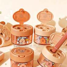 1pc Random Color, Suitable For Standard Pencils, Fun Creative Capybara Pencil Sharpener, Luxury, Fashion, Cool Stationery, Creative Flip Design, Unique Design, Fun Learning Supplies And Teacher Reward Gifts, Cool Soft Teacher Stationery, Convenient Small Pencil Sharpener For Students, Desktop Decoration Portable Pencil Trimmer, Suitable For Graduation Season, Back To School Season (Packaging Box Not Included) And Birthday Decorations - Color Style Randomized - View 8