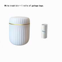 Mini Desktop Trash Can, Flip Lid Design Prevents Odor Spread, Can Be Used To Store Fruit Peels, Paper Scraps And Other Desktop Waste, Keeps Desktop Clean, Suitable For Bathroom, Home Desk, Coffee Table, Office, Living Room - Multicolor - View 11