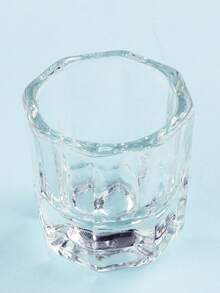 Nail Crystal Liquid Cup - Transparent Glass Nail Monomer Liquid Bowl, Wetting Tray, Acrylic Powder Holder, Acrylic Glass Jar For Nails - Clear - View 4