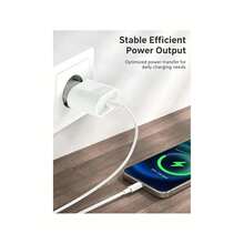 5pcs/4pcs/3pcs/2pcs/1pc EU Standard 30W Multi-Function Wall Charger, Supports Multiple Specifications, Compatible With IPhone 17/16/15/14 Pro Max/14 Pro/14 Plus/14/13/12/11 And Other Models 30W PD Fast Charging, Suitable For Home, Office And Travel Use. - 歐規C型插(220-240V) - 查看 2
