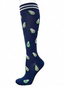 1/3 Paar lässige Outdoor-Sportsocken, süße Kompressionssocken mit Muster für Frauen, Springseil-Lauf-Wadensocken - Verschiedenfarbig - Übersicht 10