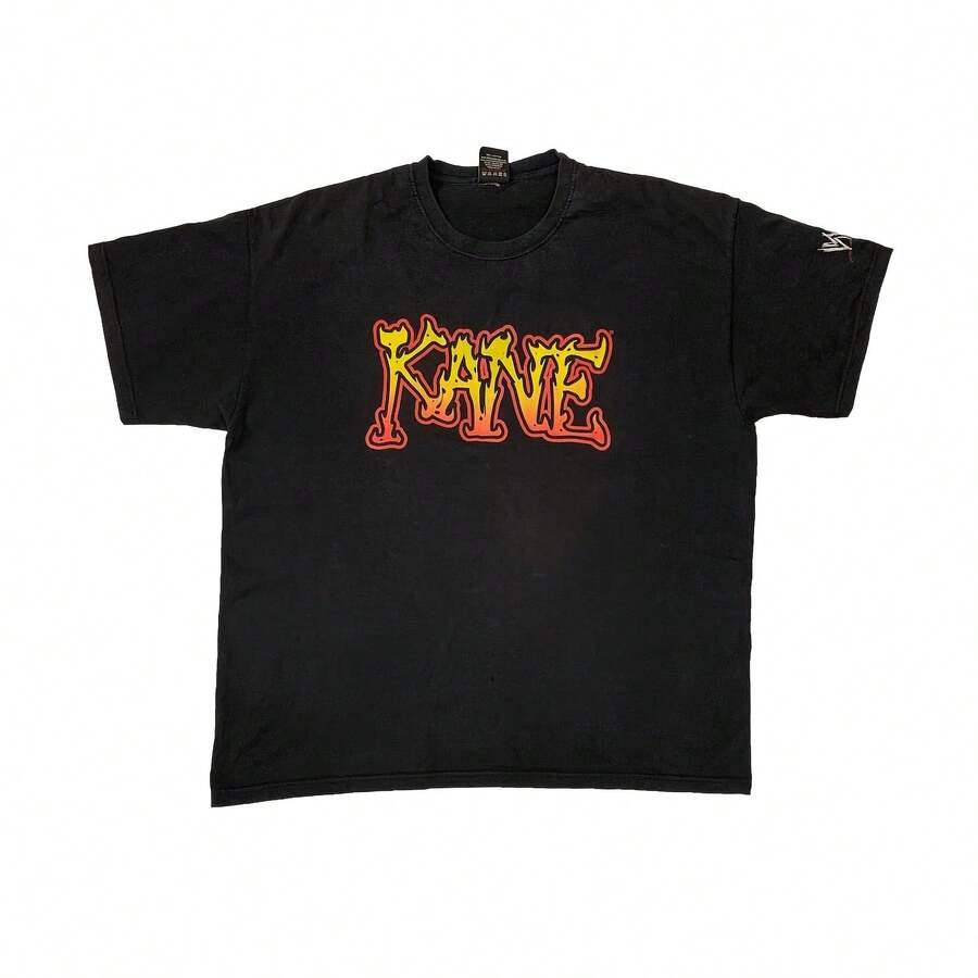 Vintage Kane WWEs T-Shirt Authentic World Wrestling Entertaiment WWFs Retro Faded Black Tee XXL - 款式 - 查看 1